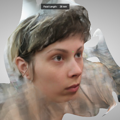 3D scanned headshot of Sarah Friend